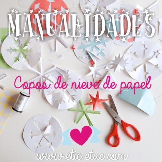 copos de nieve de papel