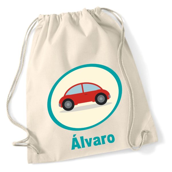 Mochila de algodón Coche-0