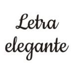 Letra elegante