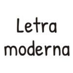 Letra moderna